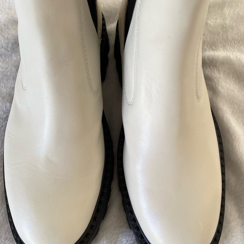 Ash Women's Genesis Fashion Boot, Tofu, 11 white 41 / 42 platform Chelsea boot - Picture 3 of 9